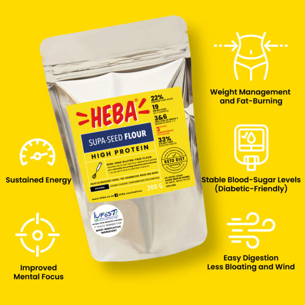 HEBA®  Supa-Seed Flour 200g - Image 3